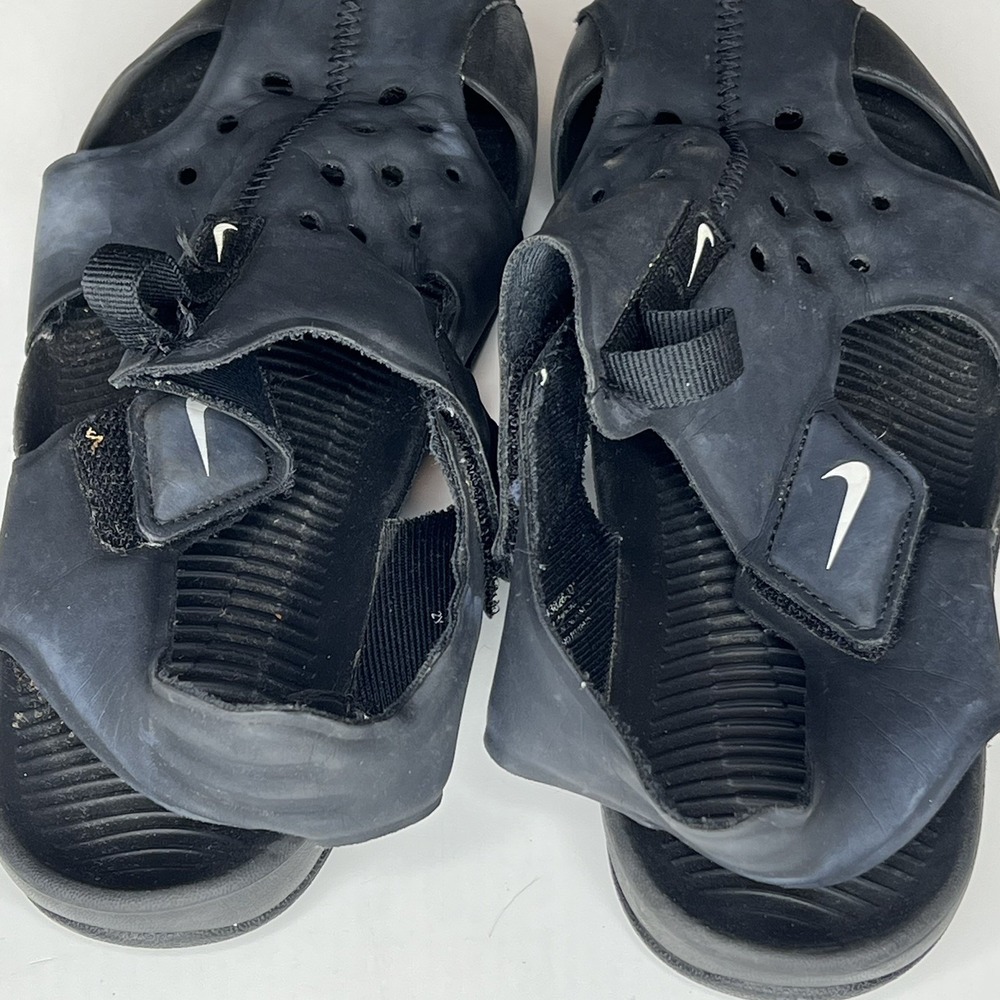B7 Nike Sunray Protect 2 PS Boys Black Preschool Sandal 943826-001 Size 2 Youth